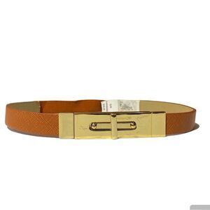 NWT Express Belt Beige With Gold Buckle Women's Size S/M